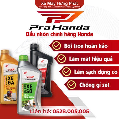 Dầu nhớt Pro Honda chính hãng – Giải pháp bảo vệ động cơ tối ưu