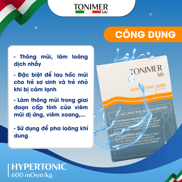 công dụng nhỏ mũi Hypertonic