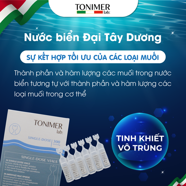 thành phần nhỏ mũi tonimer single dose
