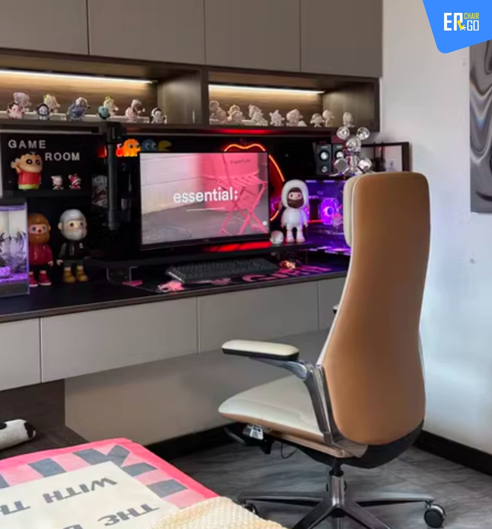 Ghế công thái học B-Chair BC-007F có Chân hợp kim nhôm đúc 5 chấu, bánh xe PU chống ồn, không trầy sàn