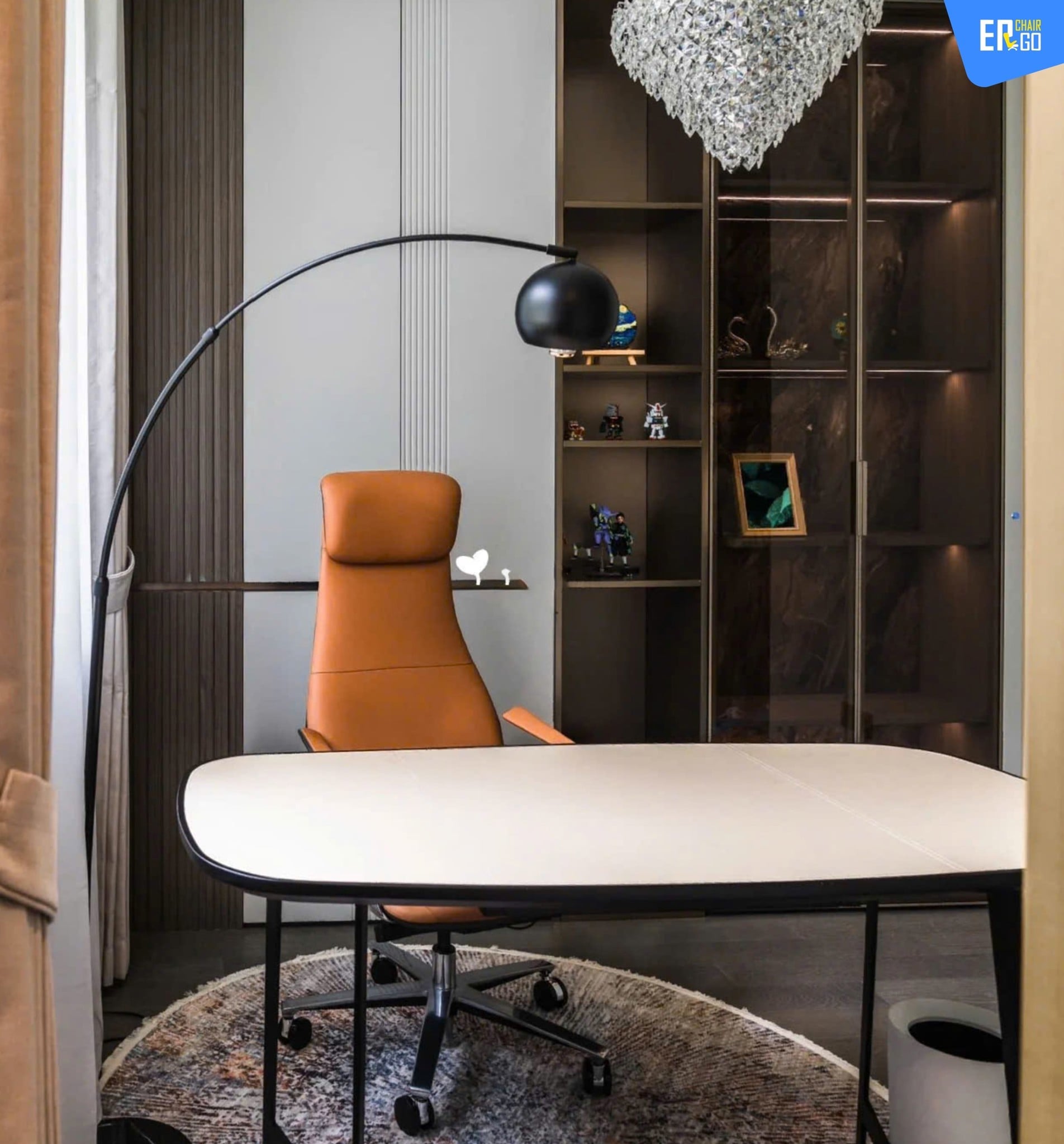 Ghế Công Thái Học Giám Đốc B-Chair BP-101J được bọc da bò Nappa cao cấp