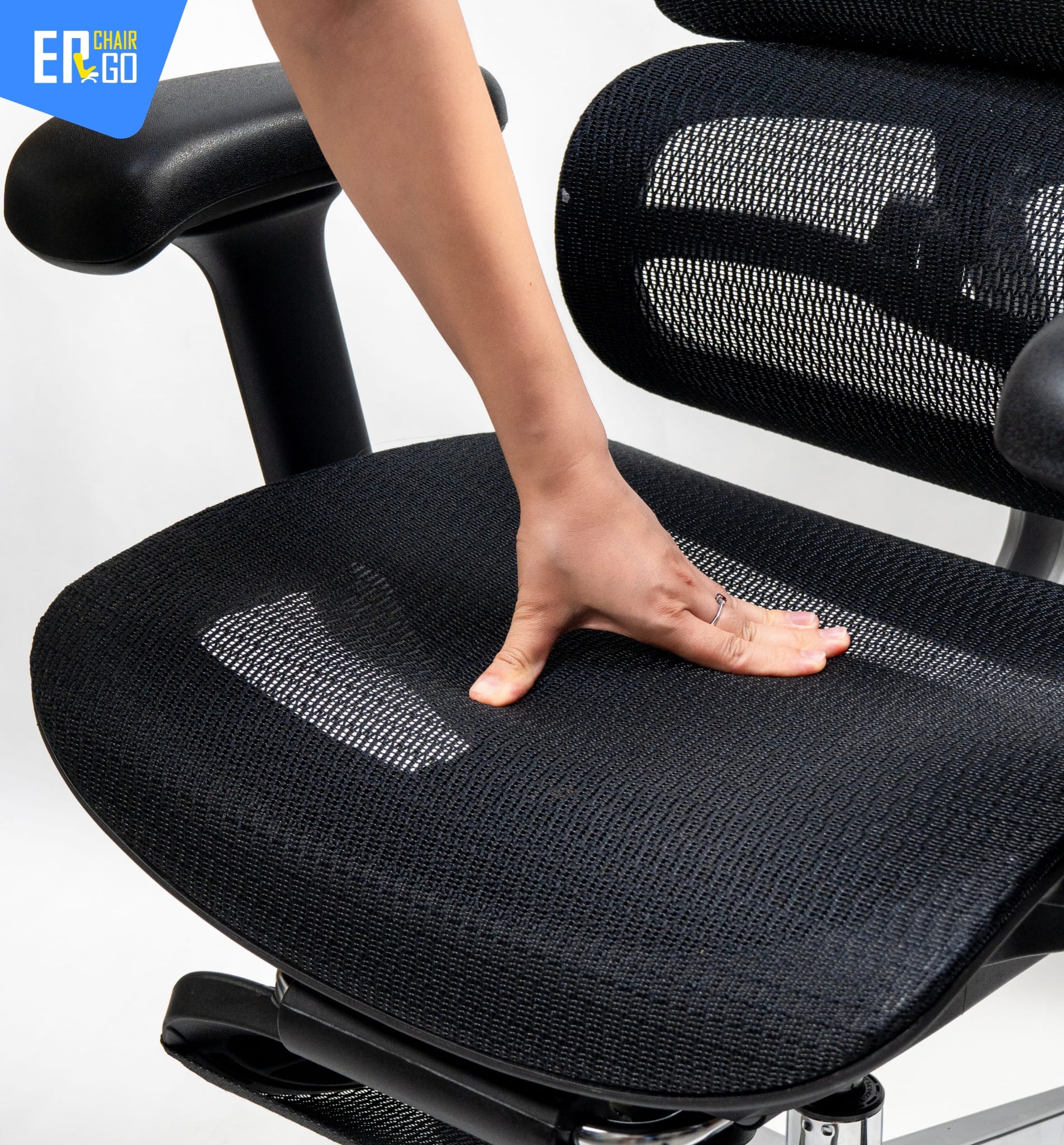 Ghế công thái học Upgen Opus có Lưới Opus Mesh thoáng khí, bền màu, chống mài mòn