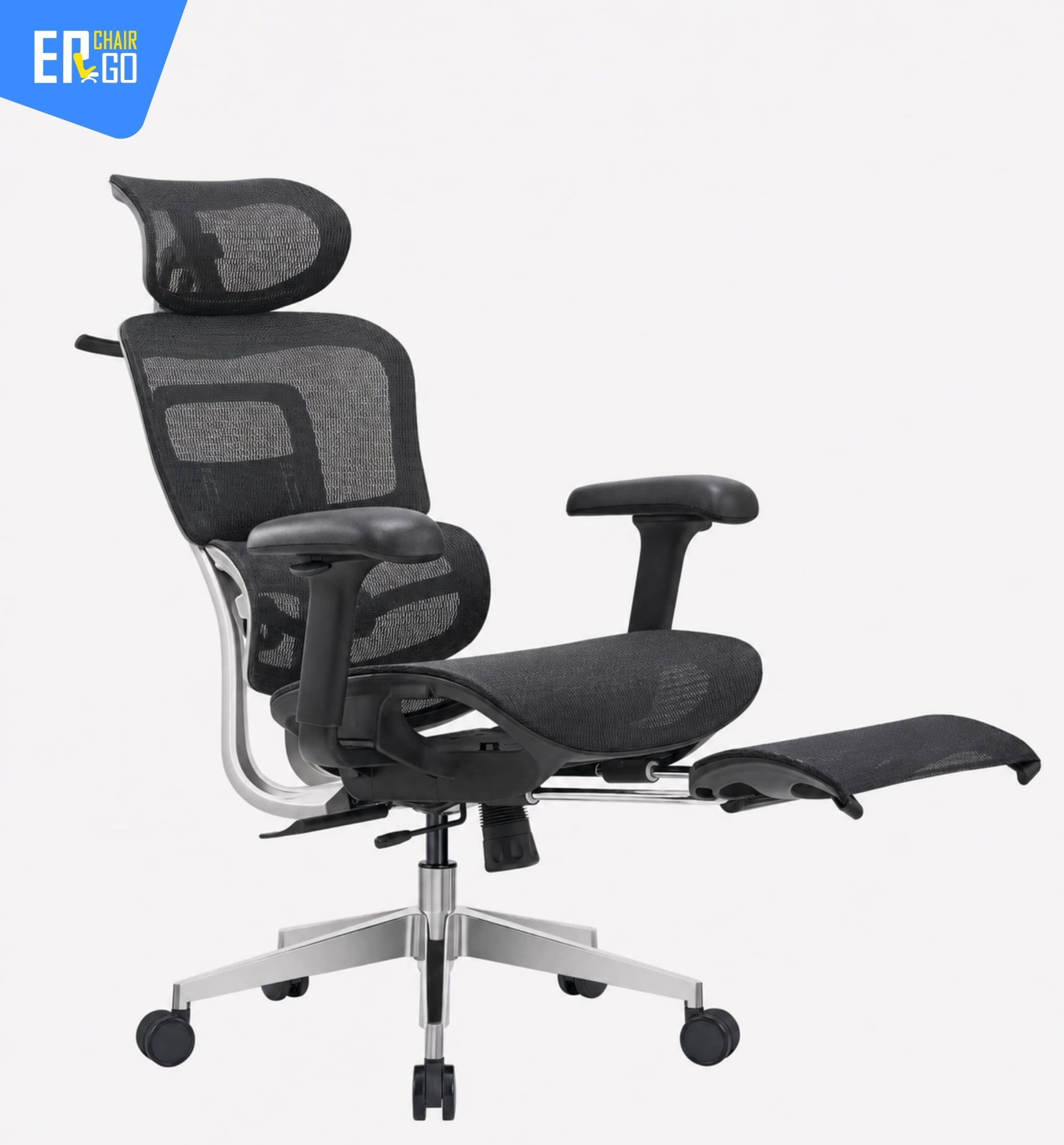 Ghế công thái học Upgen Opus có Tựa chân gắn thêm chỉ với 400k