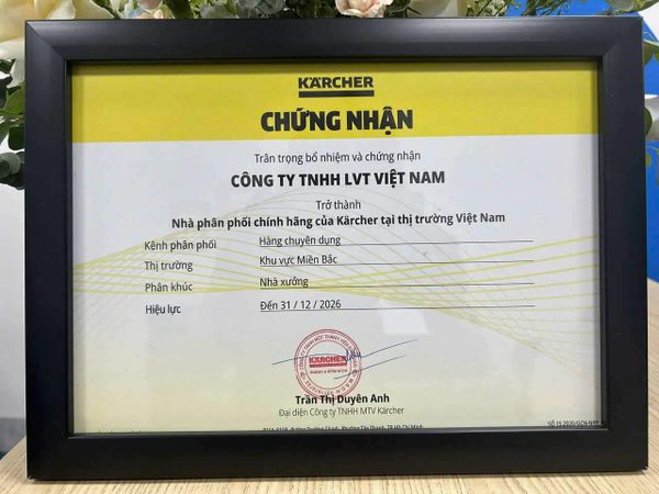 LVT Việt Nam là nhà phân phối chính thức của Karcher
