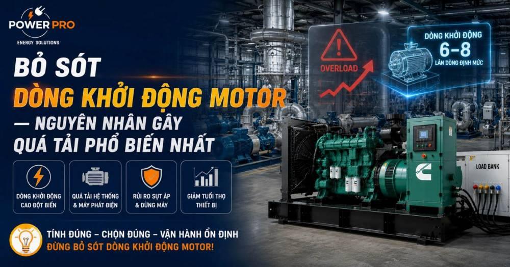 Bỏ sót dòng khởi động Motor nguyên nhân gây quá tải phổ biến