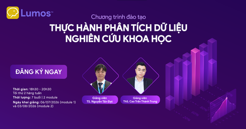 KHÓA HỌC: THỰC HÀNH PHÂN TÍCH DỮ LIỆU NGHIÊN CỨU KHOA HỌC