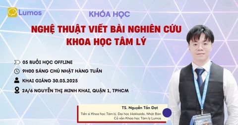 CHIÊU SINH KHÓA HỌC: NGHỆ THUẬT VIẾT BÀI NGHIÊN CỨU KHOA HỌC TÂM LÝ