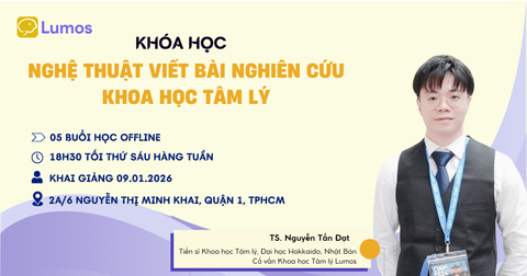 KHÓA HỌC: NGHỆ THUẬT VIẾT BÀI NGHIÊN CỨU KHOA HỌC TRONG LĨNH VỰC TÂM LÝ