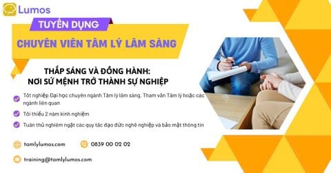 TIN TUYỂN DỤNG - CHUYÊN VIÊN THAM VẤN TRỊ LIỆU TÂM LÝ