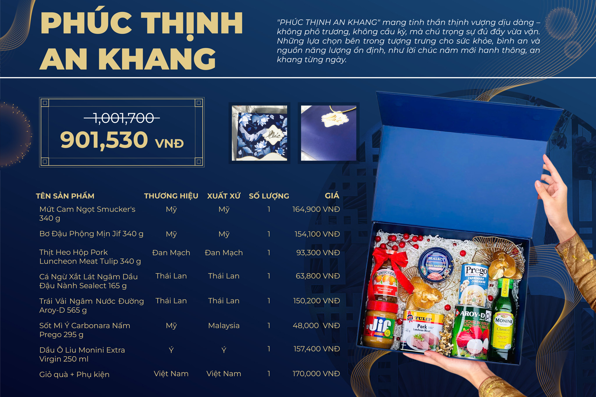 Hộp Quà Tết “Phúc Thịnh An Khang”