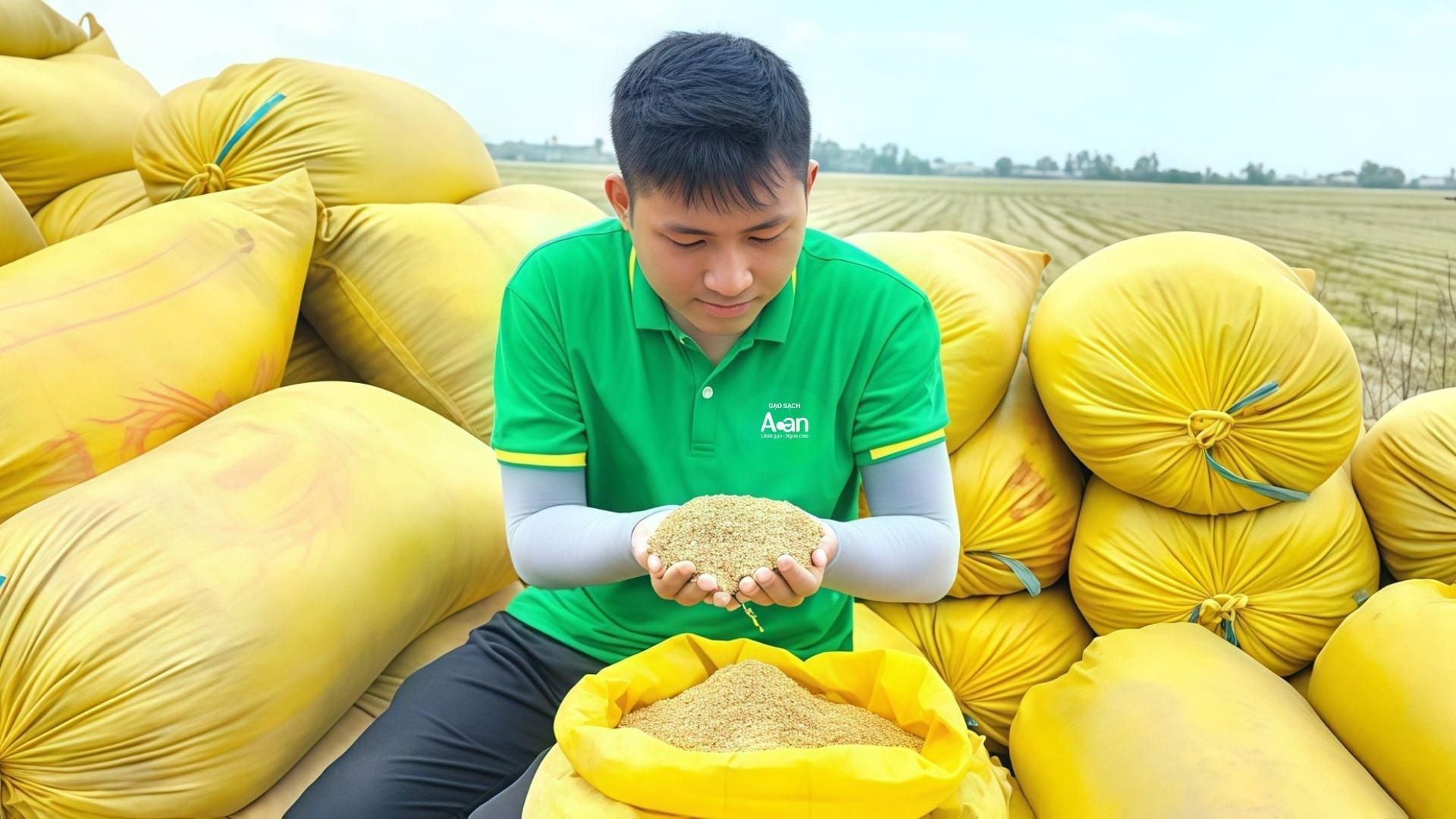 Aan Cùng Nông Dân Thu Hoạch Lúa Vụ Đông Xuân 2024