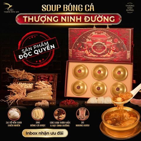 SOUP BÓNG CÁ THƯỢNG NINH ĐƯỜNG: BỮA ĂN BỔ DƯỠNG – TIỆN LỢI – CAO CẤP