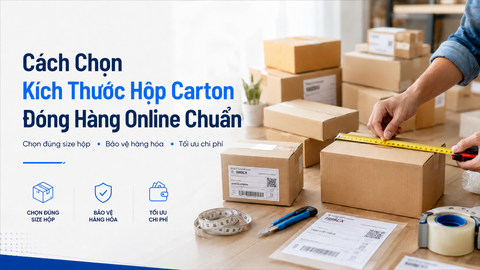 Cách Chọn Kích Thước Hộp Carton Đóng Hàng Online Chuẩn