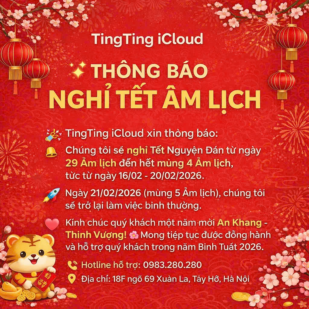 THÔNG BÁO NGHỈ TẾT ÂM LỊCH TINGTING
