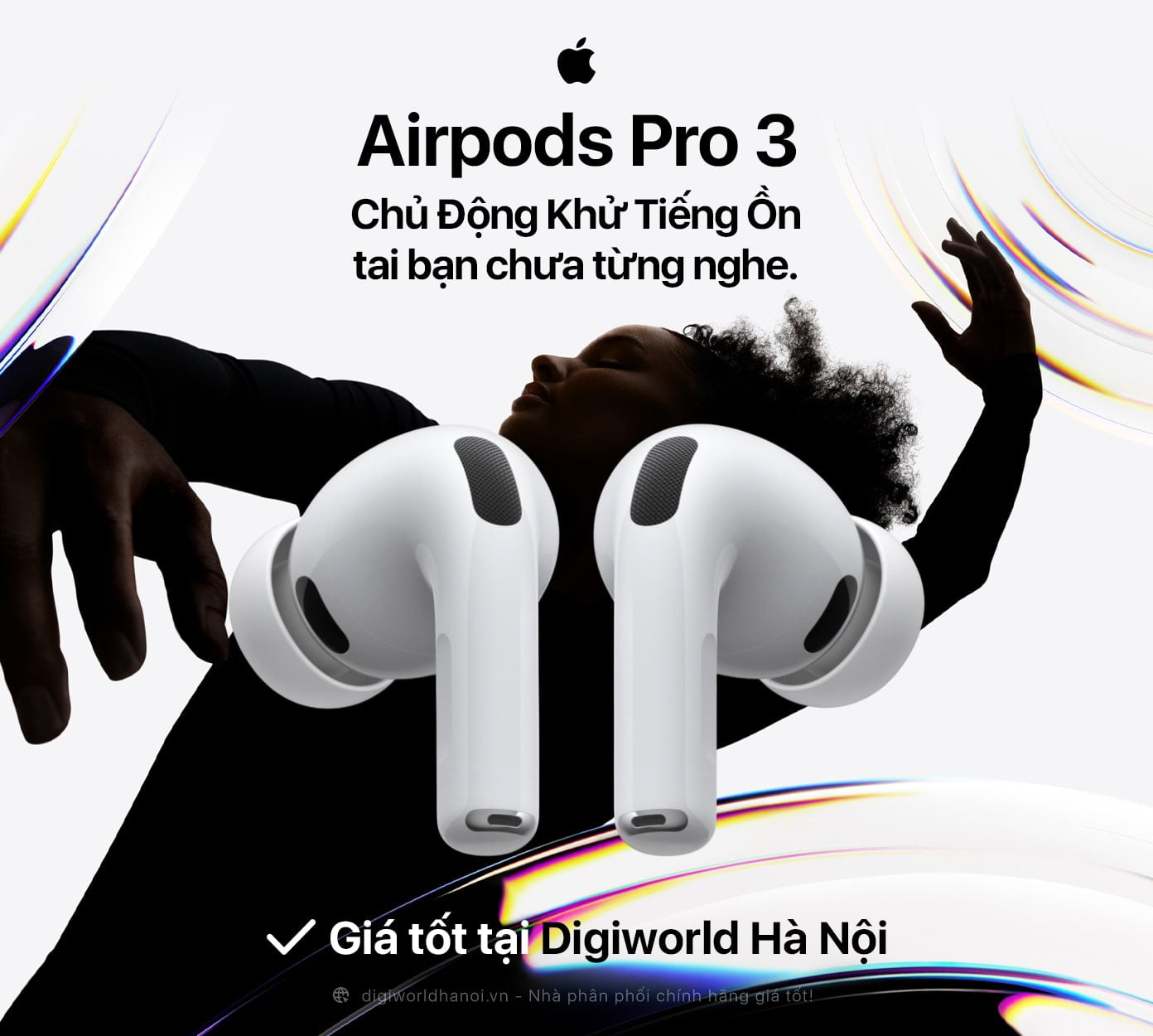 Tai nghe Apple Airpods Pro 3 chính hãng, mới nhất đang có giá tốt tại Digiworld Hà Nội!