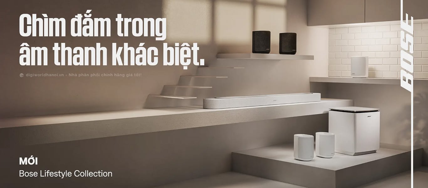 Bộ sưu tập Loa Bose Lifestyle Ultra mới nhất đã có mặt tại Digiworld Hà Nội với mức giá cực tốt!