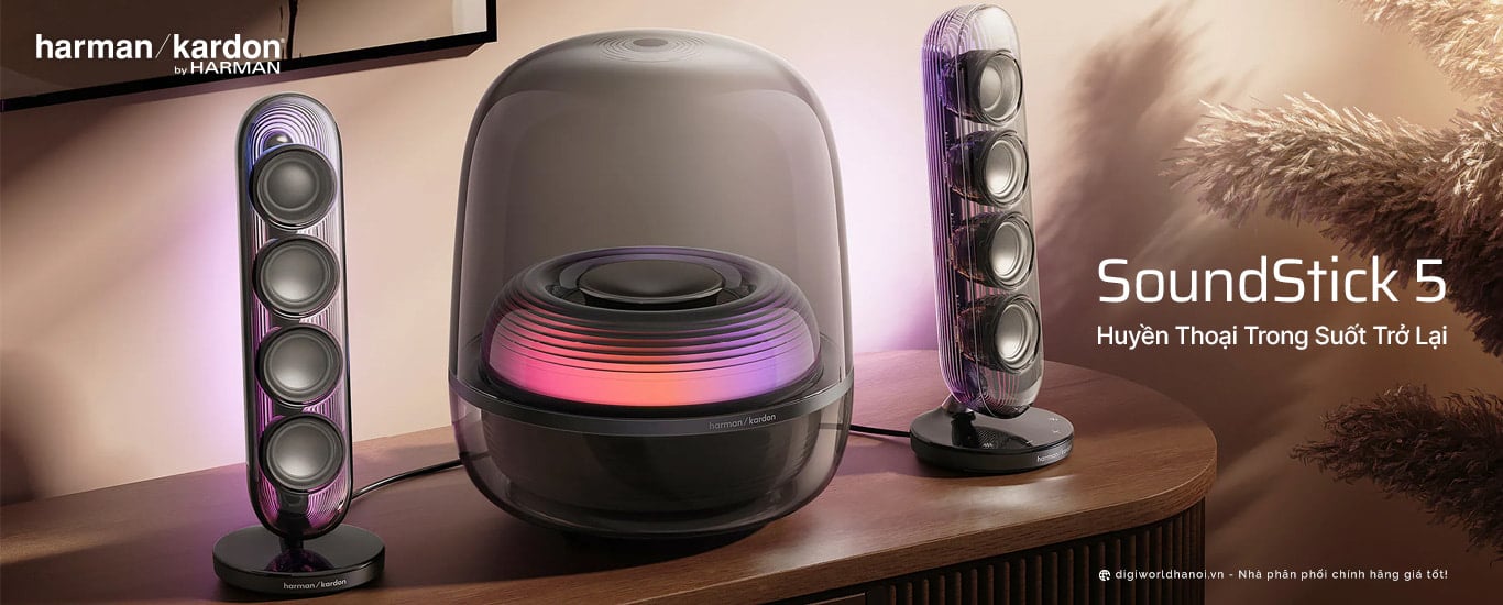 Loa Harman Kardon SoundStick 5 chính hãng, giá cực tốt tại Digiworld Hà Nội!