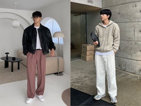 Cách phối đồ với quần ống rộng nam đẹp và cân đối