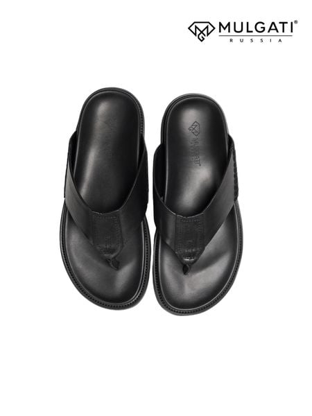 Dép da nam Mulgati 2283-15 da bò Nappa cao cấp thiết kế xỏ ngón