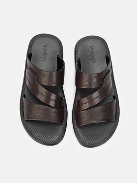 Dép da nam Mulgati JL6655-12A màu coffee nam tính