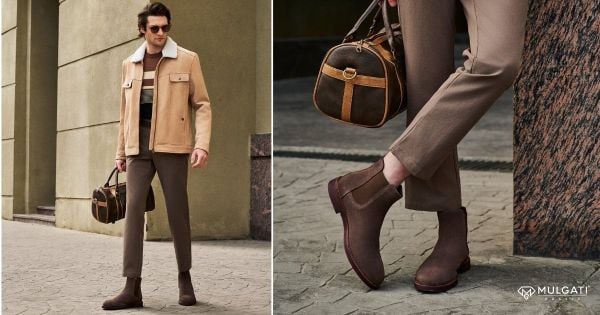 Giày Chelsea Boot nam cổ cao phong cách lịch lãm