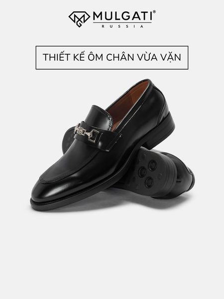 Đường may giày Loafers Mulgati MU90939-YKB chắc chắn, tinh xảo