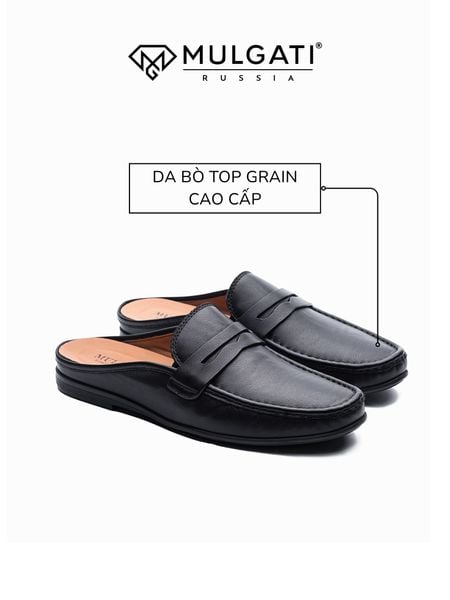 Giày sục nam Mulgati 7642AT da bò Top Grain cao cấp