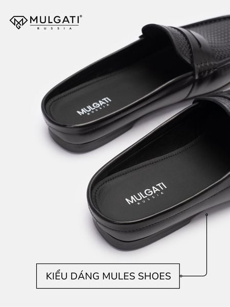 giày sục nam Mulgati Mules Shoes JY53282BX01 thiết kế mules tiện lợi