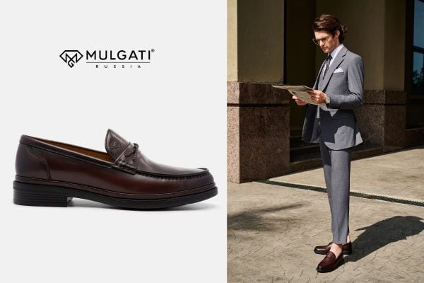Giày loafer nam kiểu penny loafer cổ điển