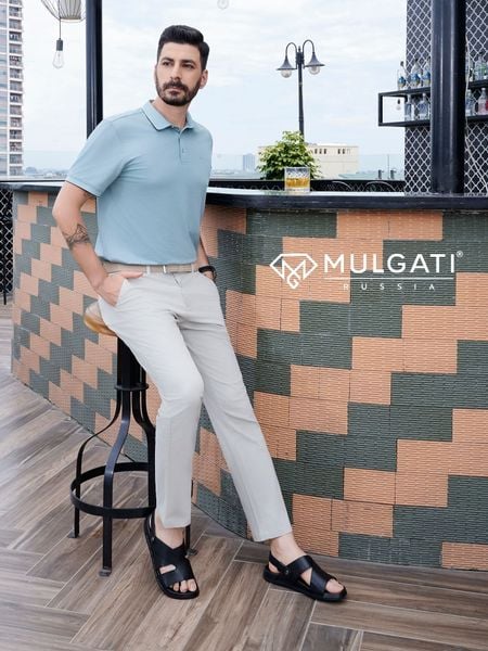 Sandal da nam Mulgati YD0108-9A phù hợp cho phong cách casual và smart casual hằng ngày.