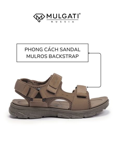 Sandal nam Mulgati H5630 với kiểu Mulros Backstrap chắc chắn và gọn gàng.