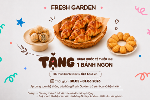 QUÀ TẶNG 1/6 CHO BÉ: MUA BÁNH KEM XINH - RINH THÊM BÁNH NGON!