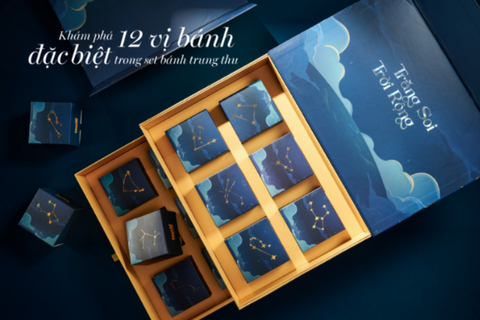 Khám phá 12 vị bánh đặc biệt trong set bánh trung thu 