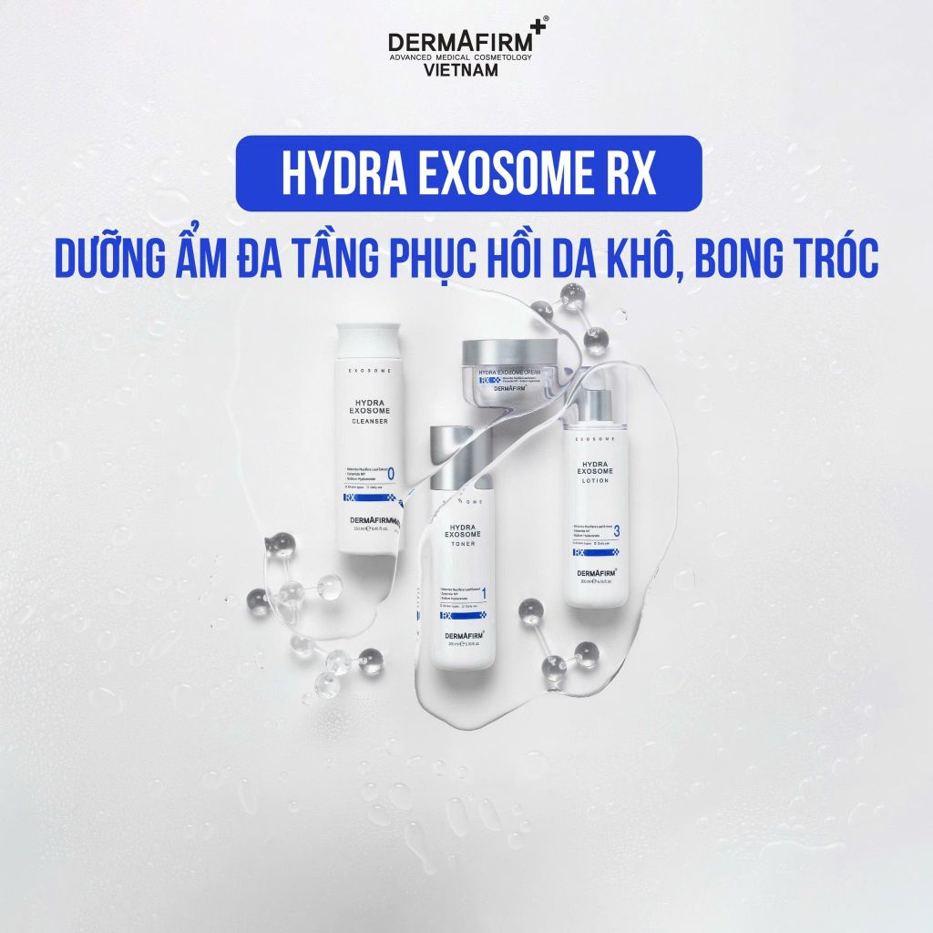 HYDRA EXOSOME RX VÀ CƠ CHẾ 3 TẦNG PHỤC HỒI DA KHÔ SAU TRỊ LIỆU