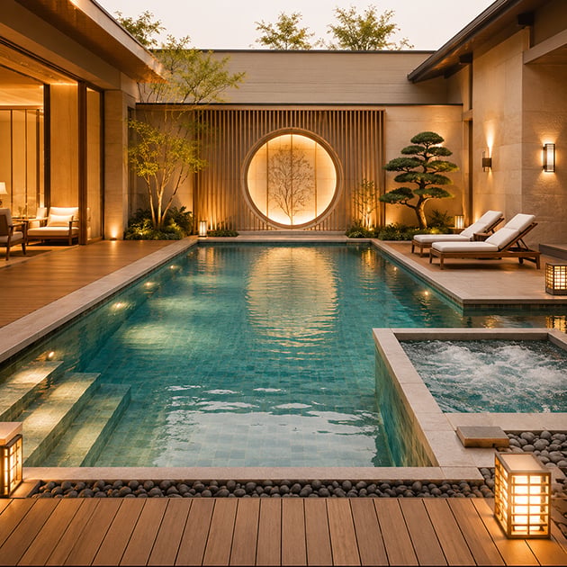 THI CÔNG BỂ BƠI SPA , RESORT