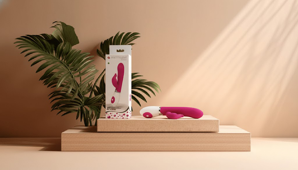 Dương vật giả Pretty Love là một loại sextoy rung với nhiều chức năng kích thích