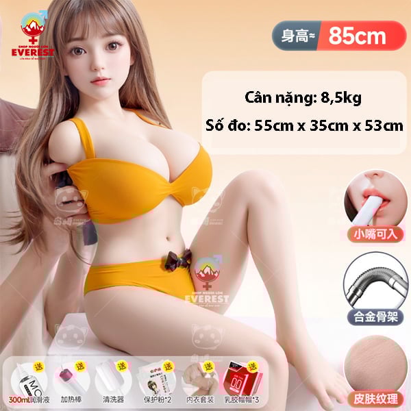 Búp bê tình dục bán thân Loli baby có miệng thân khung xương 1