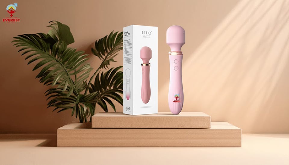 Chày rung Lilo 2 đầu có tỏa nhiệt 40 độ massage điểm G