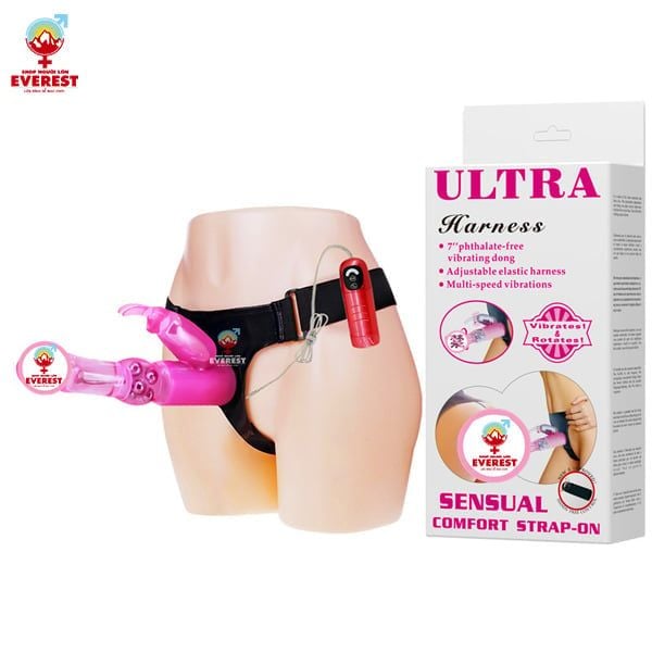 Dương vật giả có dây đeo đặc ruột có rung xoay dành cho nữ giá rẻ