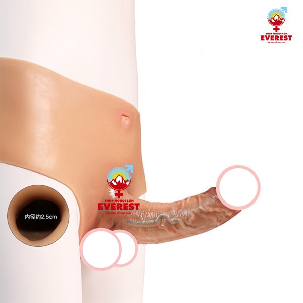 Dương vật giả liền quần silicon rỗng ruột cho nam size nhỏ