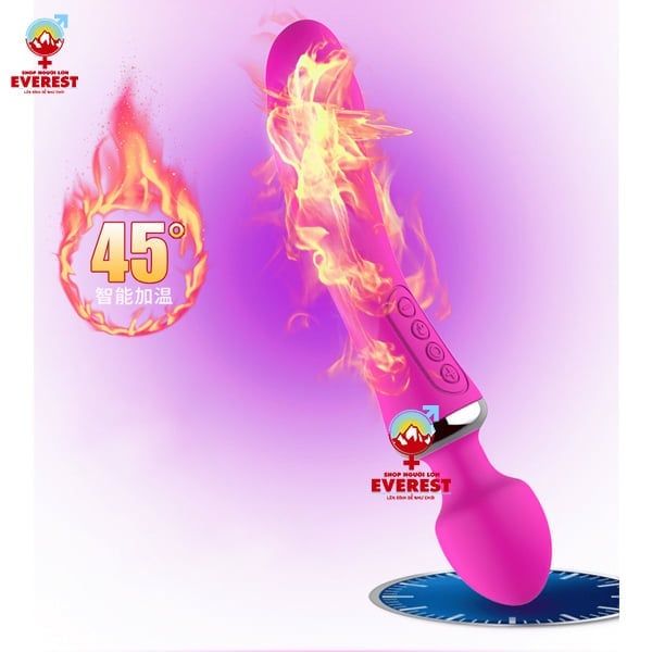 Chày rung 2 đầu 12 chế độ rung kèm chức năng sưởi ấm 45 độ