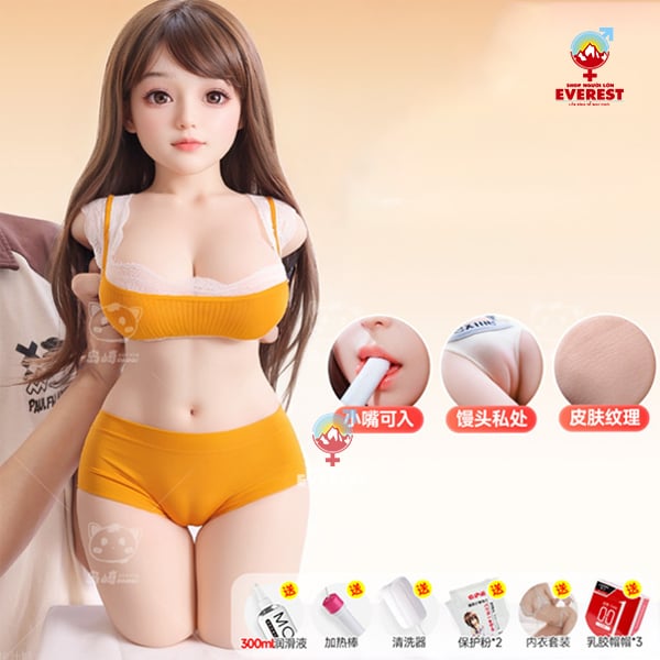 Búp bê tình dục bán thân baby có đầu và miệng thân khung xương