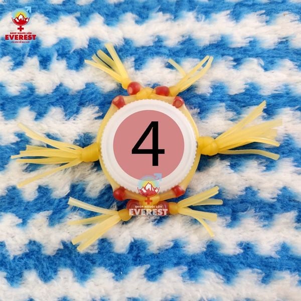 Vòng đeo râu rồng silicon 6 râu 8 bi mẫu 4