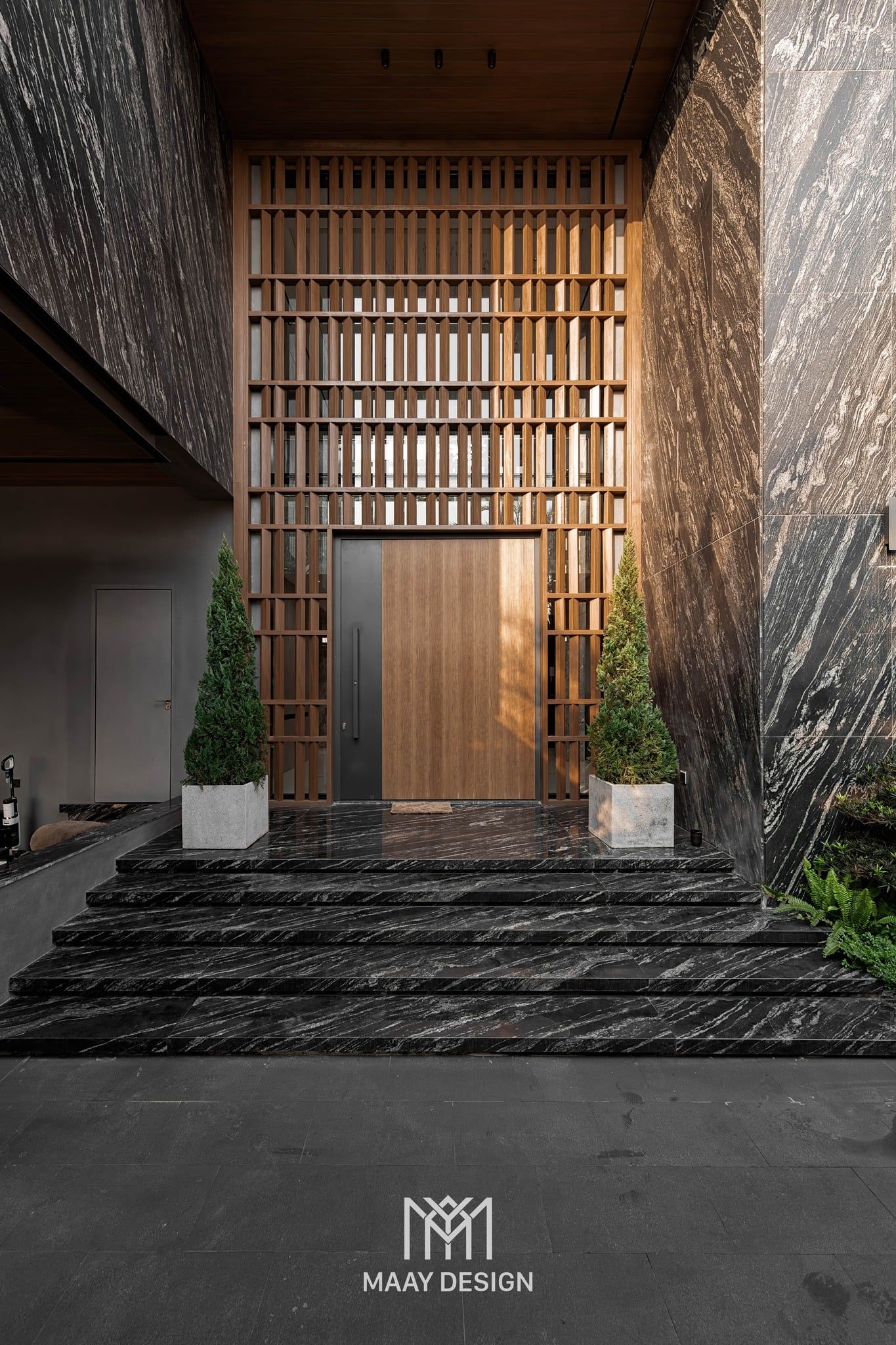 thiet ke chieu sang villa zen lighting