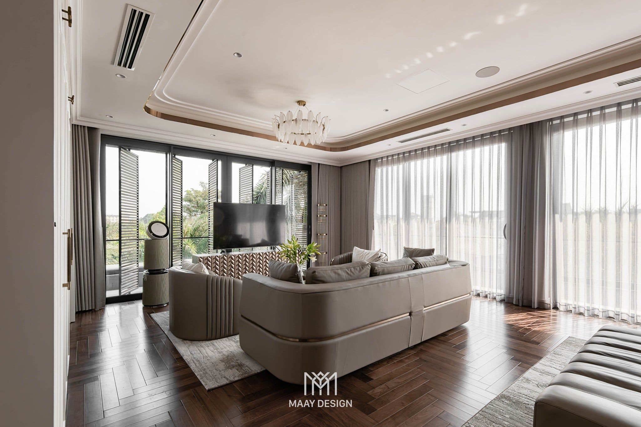 thiet ke chieu sang villa zen lighting