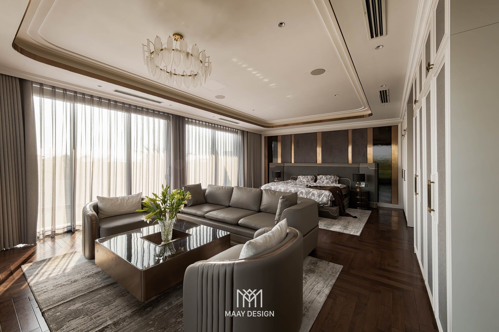 thiet ke chieu sang villa zen lighting