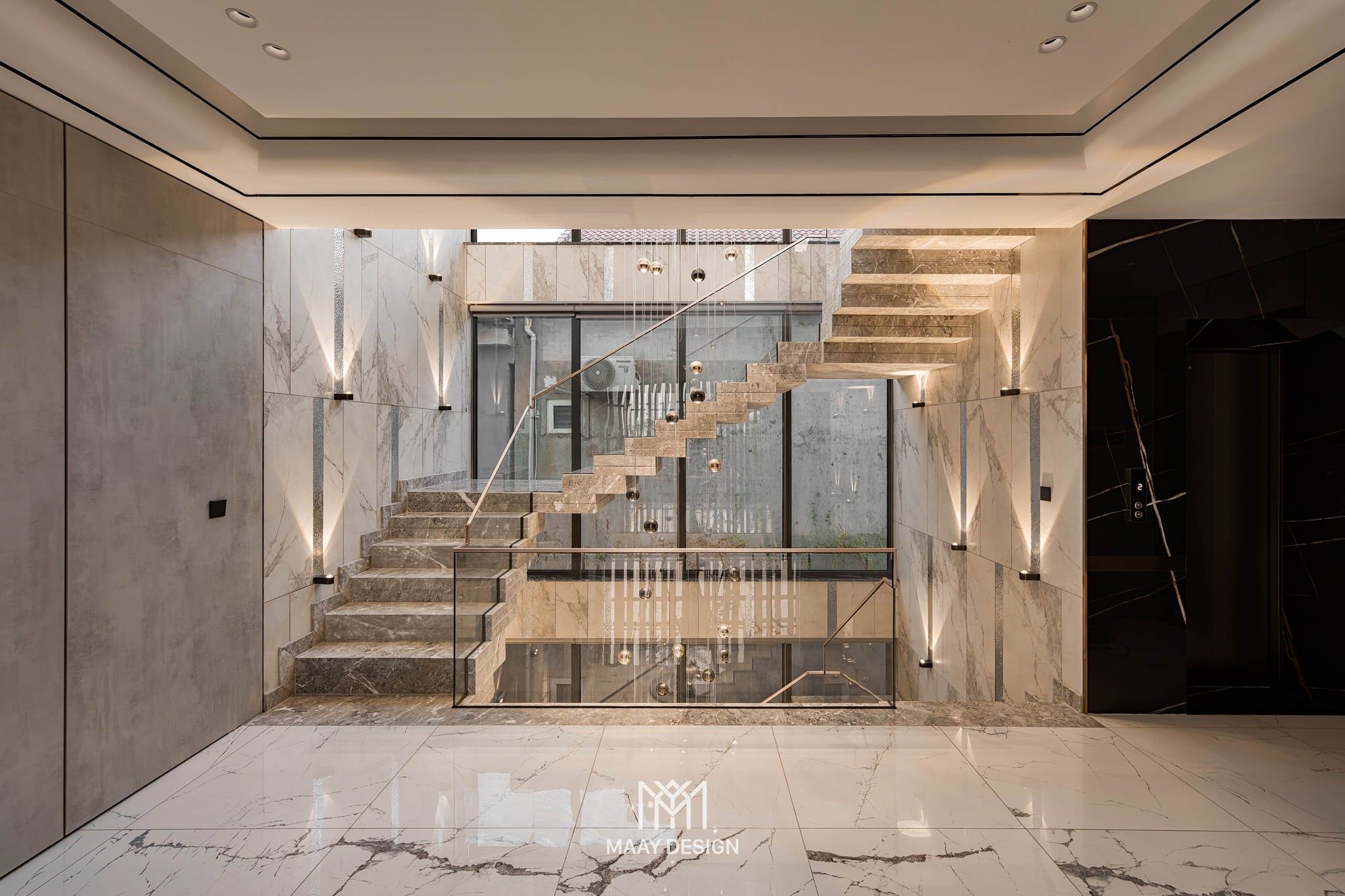thiet ke chieu sang villa zen lighting