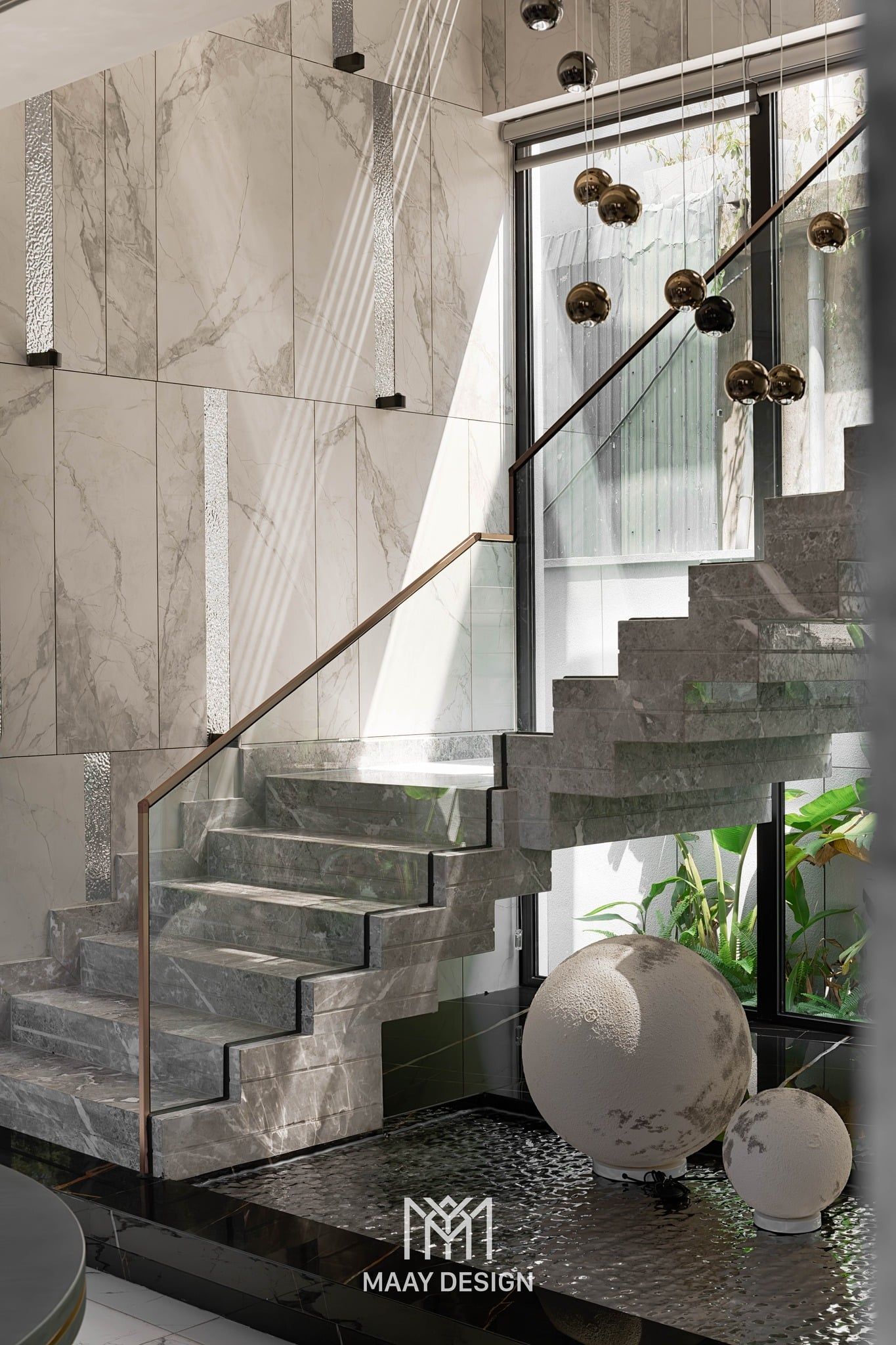 thiet ke chieu sang villa zen lighting