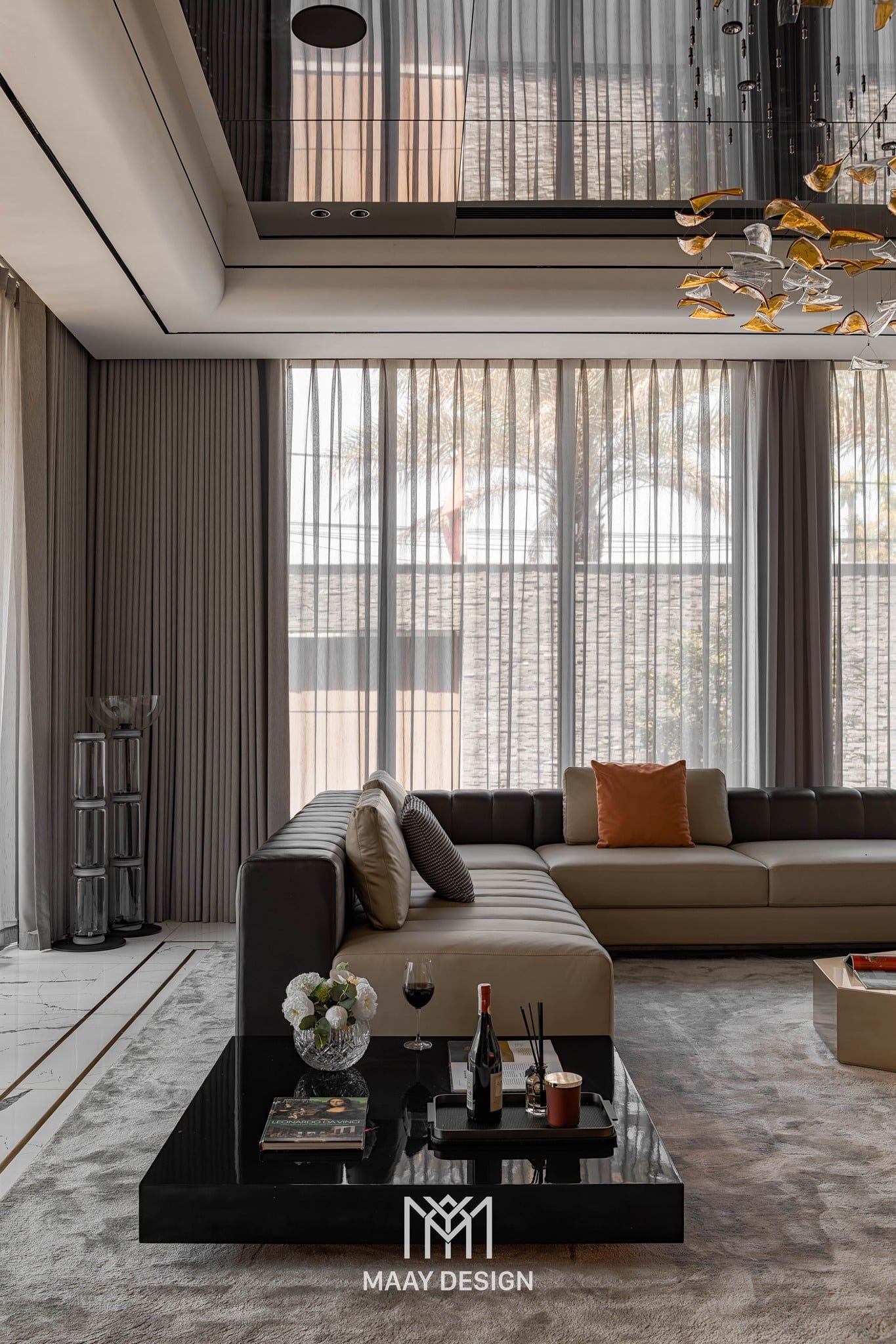 thiet ke chieu sang villa zen lighting