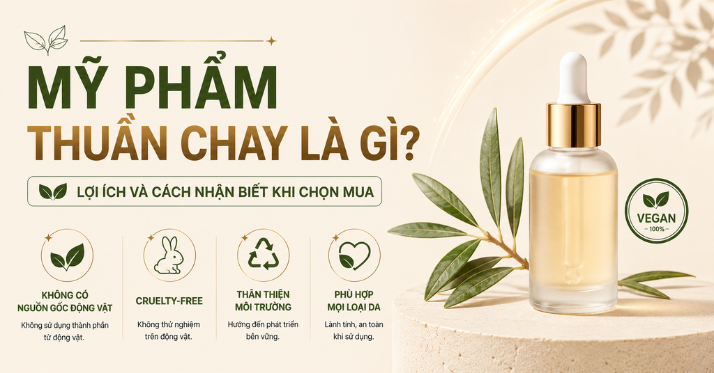 Mỹ Phẩm Thuần Chay Là Gì? Lợi Ích Và Cách Nhận Biết Khi Chọn Mua